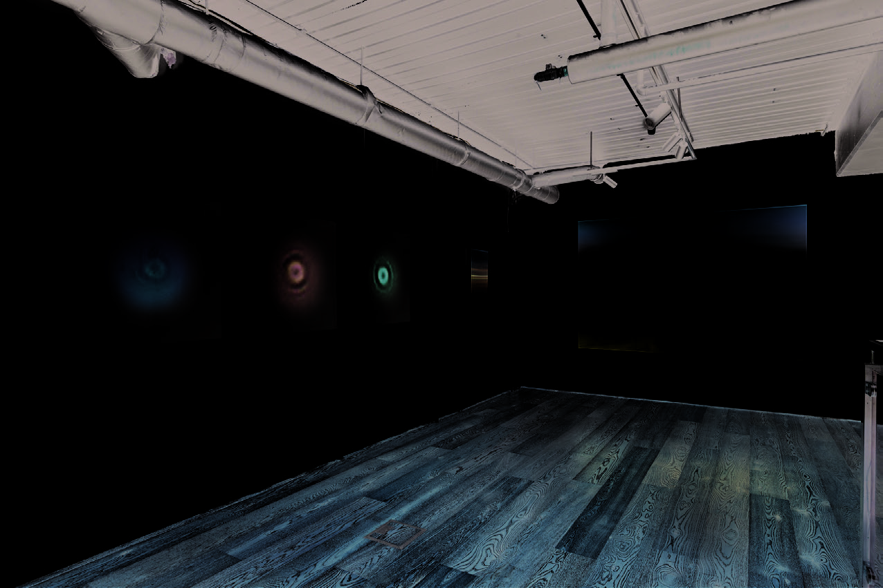 Chromatic #3 (blue and yellow) — installation view at Polaris Gallery