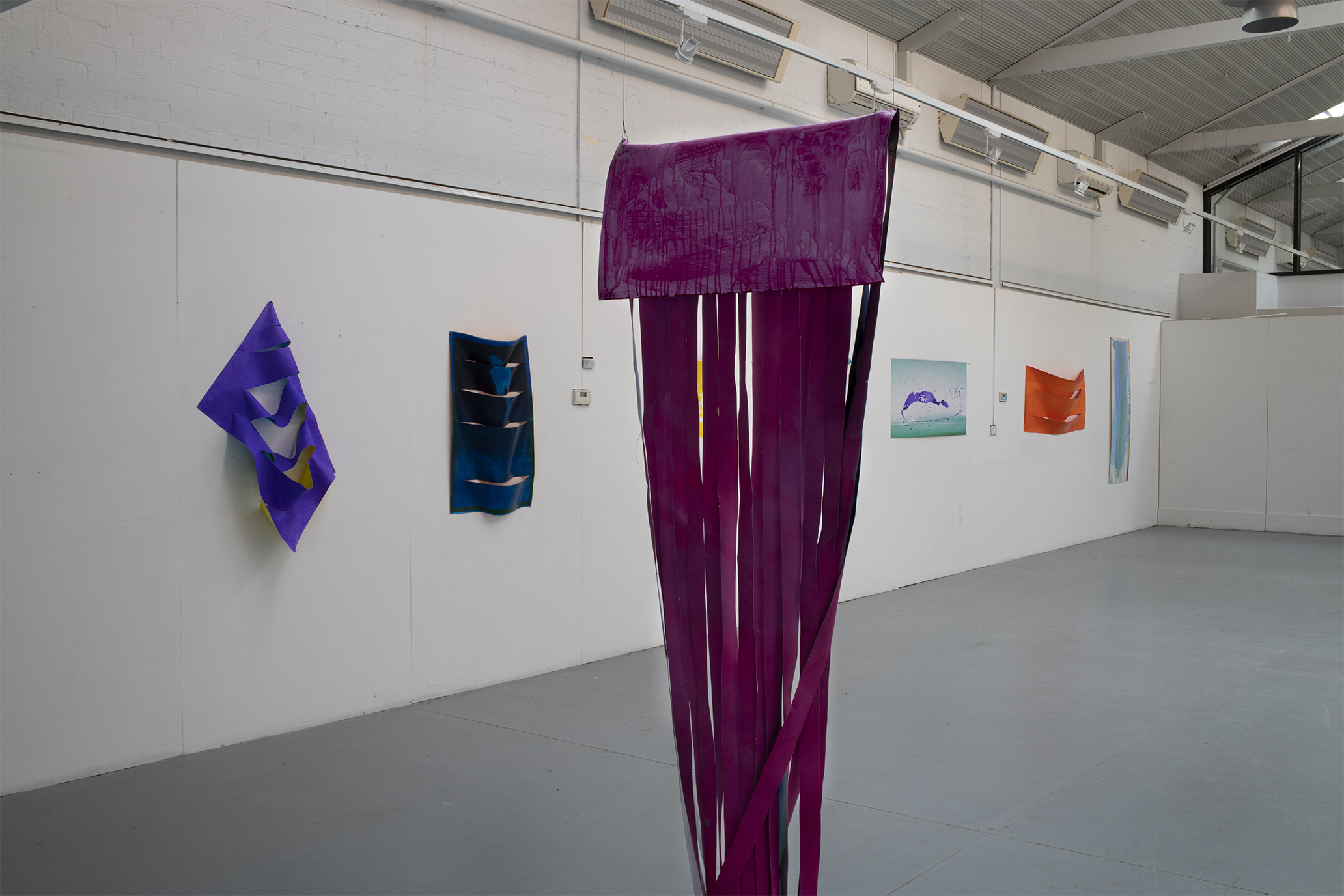 Detail view of photo paintings, Daguerreotype canvas, ink, varnish